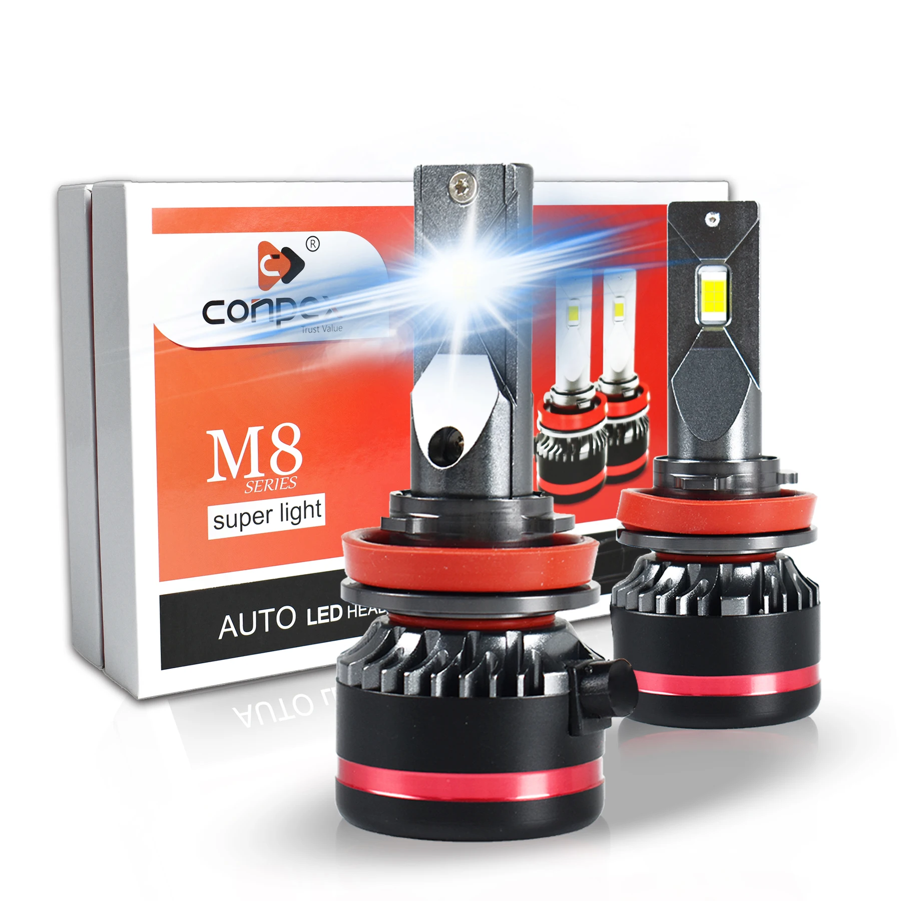
Conpex High wattage Auto LED Light 9005 Car Led Headlight H11 9006 H1 H7 H3 45W headlight bulb led 