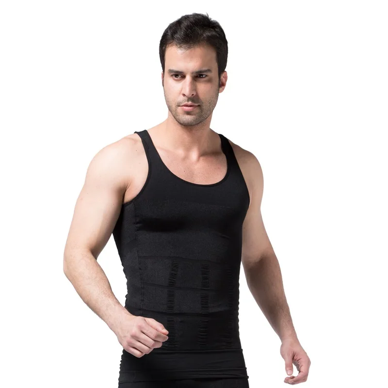 Slimming Body Shaper Slimming Underwear Corset Waist Cincher Bodysuit Tummy Shaper Vest for Men