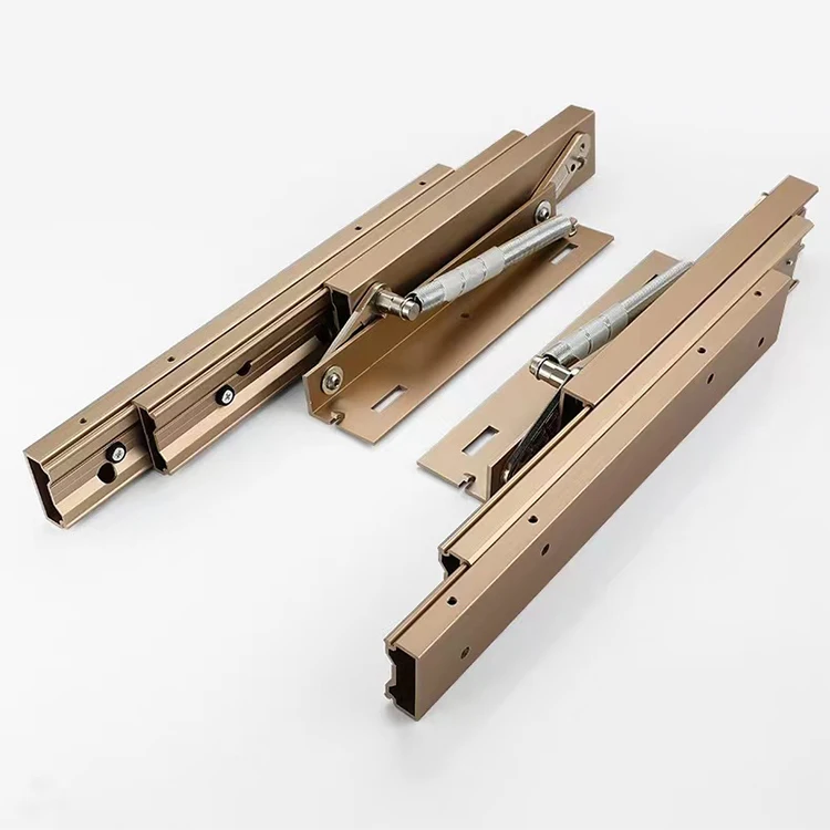 Aluminum Table Extension Mechanism Heavy Duty Soft Close Pop Up Table Slide Spring Lift Table Slider