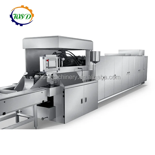 Commercial Ice Cream Maker Baking Equipment Low Consumption Biscuit Production Line Leisure Food Wafer Making Machine