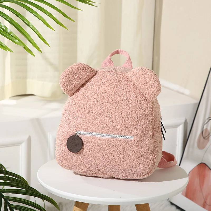 Hot Sale Cartoon Kids School Backpack Bag Cute Children Schoolbag Mini Plush Backpack