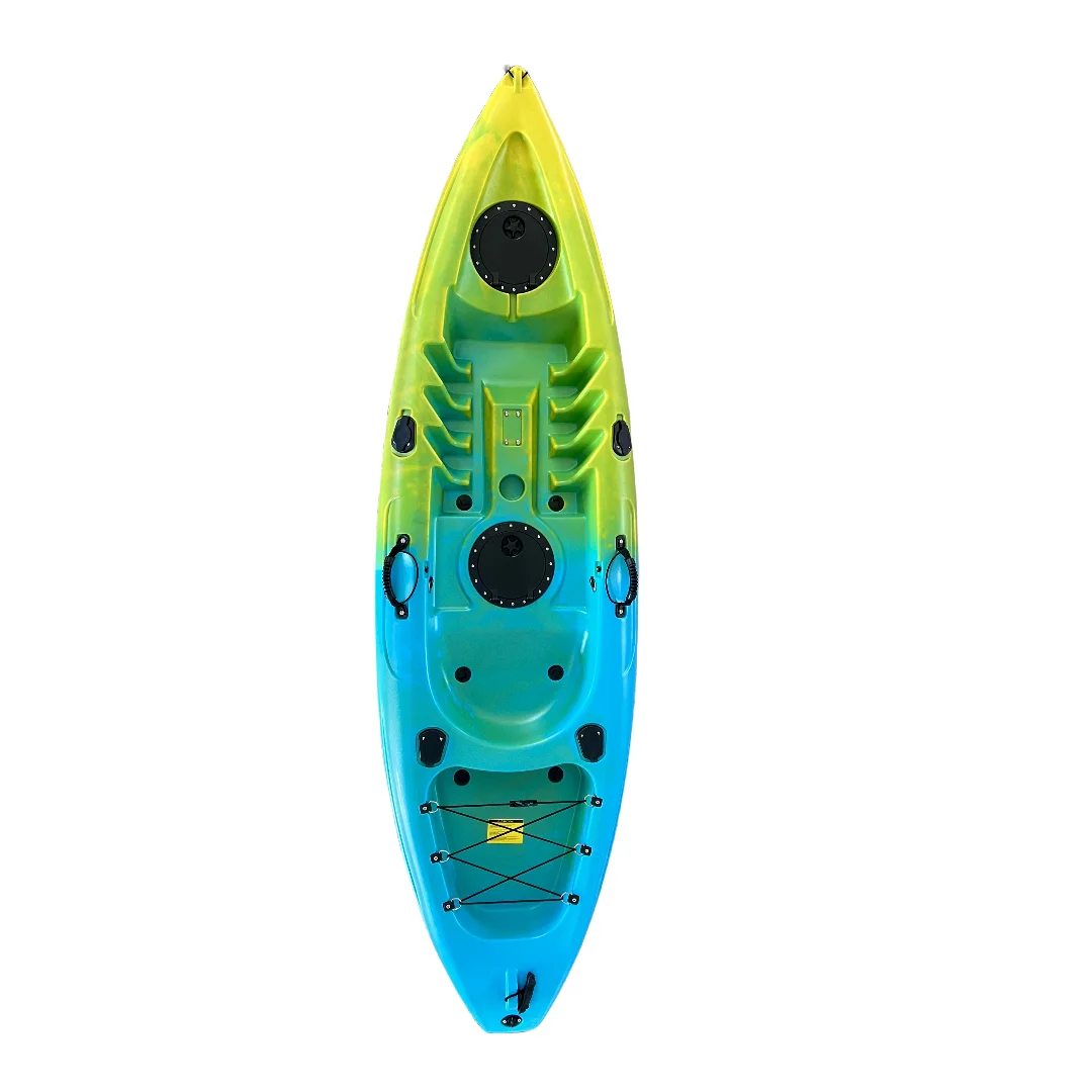 TOLEE Factory Best Fishing Kayak 8.8ft Single Person Canoe Sit on Top Kayaks With Paddle and Seat