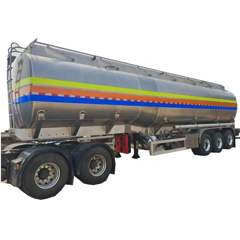 Tanker Trailer Liquid 3 Axle 42000 45000 48000 Liters Diesel Oil Tank Fuel Tanker Truck Semi Trailer For Sale