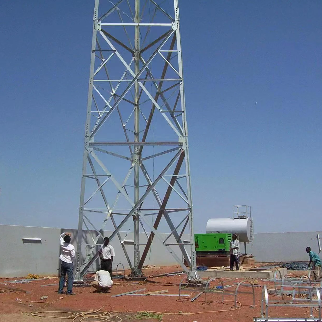 Самонесущий сигнала сотового телефона вещания антенна Fm радио станции связи гладить 3 ноги угловая башня