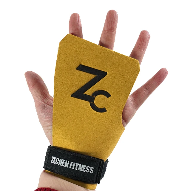 Suede microfiber leather gymnastics buckle grips hand palm protector best gymnastics grips