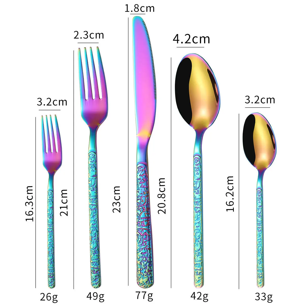 6 шт. набор столовых приборов из нержавеющей стали