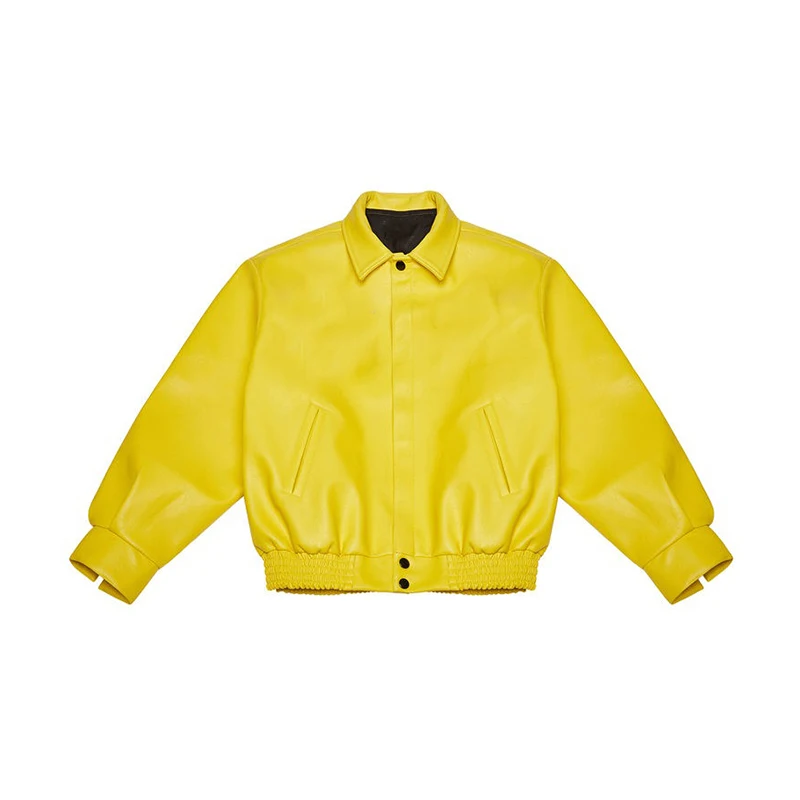 2023 New Popular Custom Short Style Elegant Ladies Factory Wholesale Women Cropped 100% Genuine casaco Chaqueta leather jacket