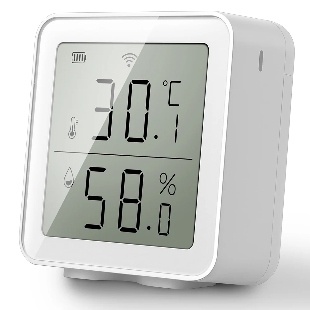 Smart life WiFi Temperature And Humidity Sensor Indoor Hygrometer Thermometer With LCD Display Support Alexa Google Home