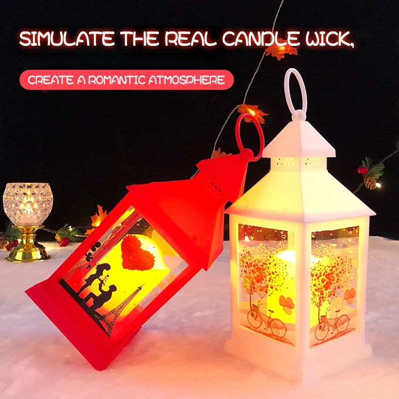 LED Lanterns Wedding Candle Lantern Valentines Day Decorative Lanterns Wedding Party Night Lights