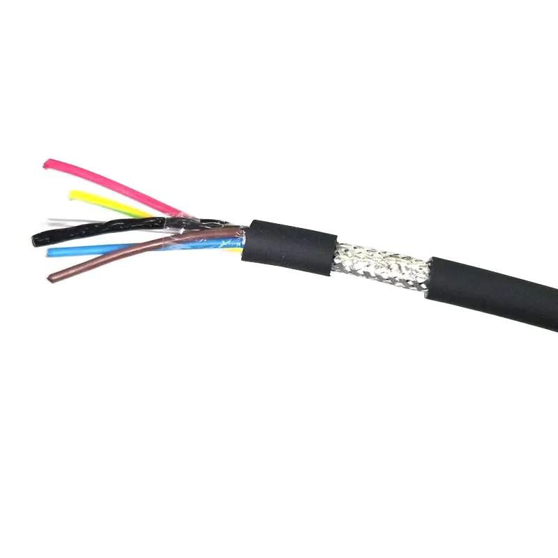 TRVV High flexible tow chain cable 6 8 10 12 14 16 20 core 0.2 0.3 0.5 square bending cable