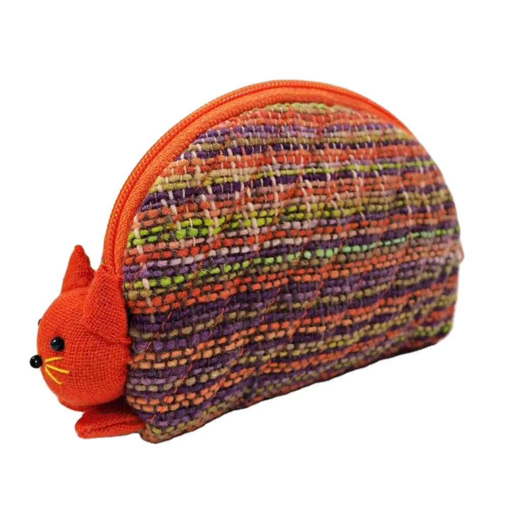 
Premium Firm Industry Handmade Purse with Thailand Traditonal Style Fabric 