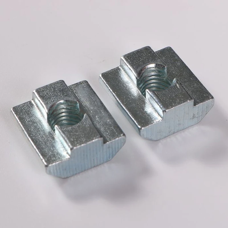 Factory Price Zinc Plated M8 Long T Bar Long T Slot Nut for 2020 3030 4040 Aluminum Profile Slot