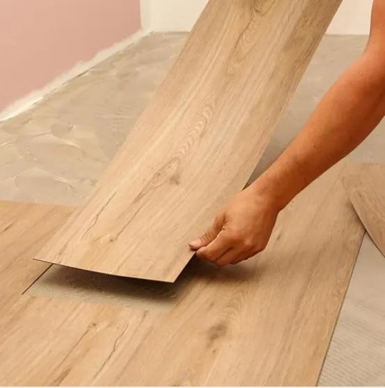 Piso De Vinil Waterproof Dryback PVC Herringbone LVT Self Adhesive Vinyl Tiles/ Glue Down Flooring