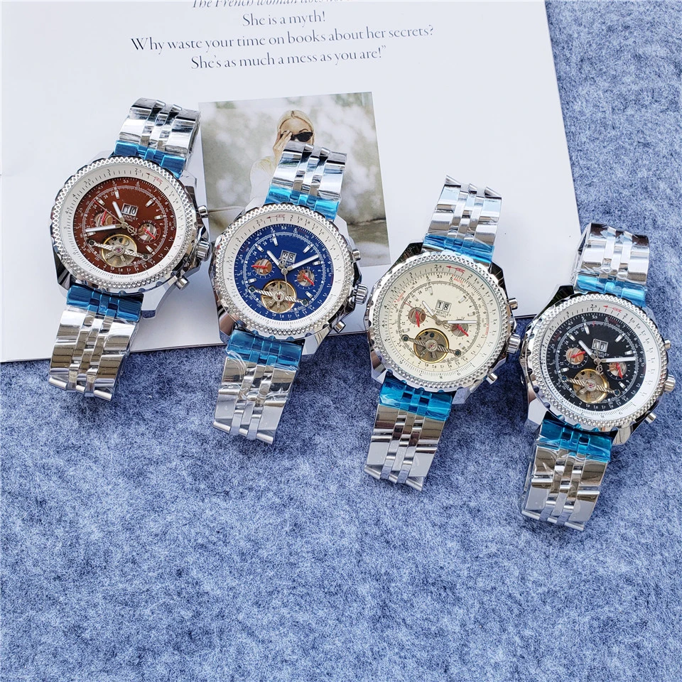 Quality waterproof Sapphire Glass 316L Stainless Steel Automatic BR Men Watch