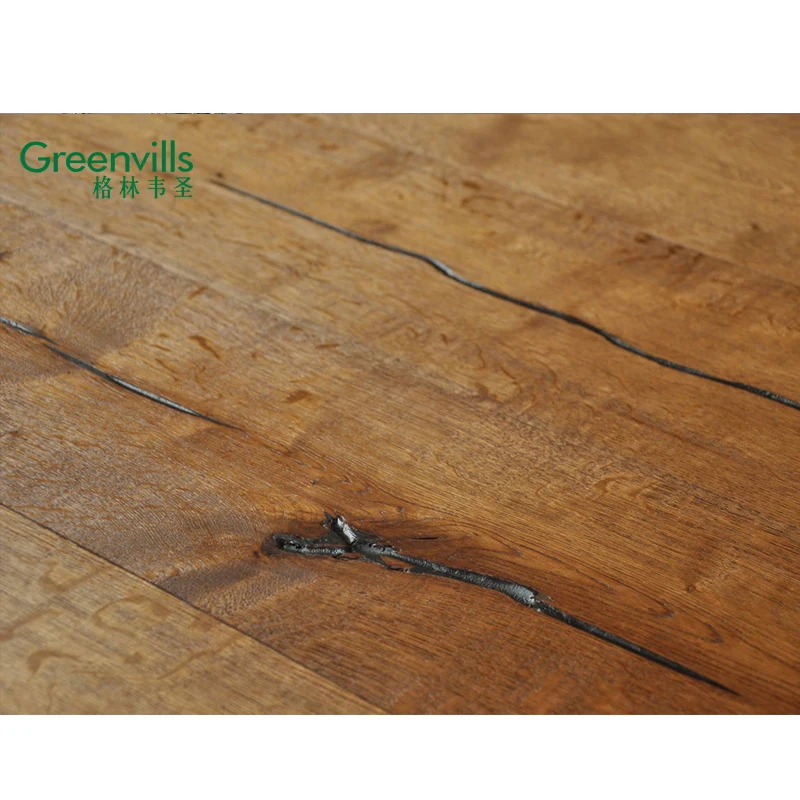 Greenvills 190MM wide European white oak engineered wood flooring Guangzhou factory distressed oak multiply hardwood flooring