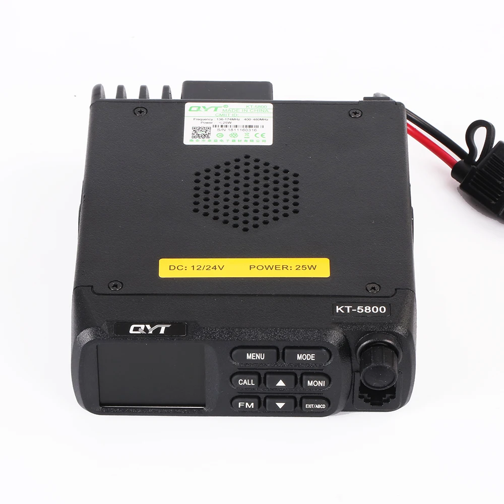12V 24V QYT KT-5800 Dual Band Quad в режиме ожидания УКВ 25 Вт мини автомобиль Ham радио приемопередатчик мобильный грузовик Автомобильная материнская плата
