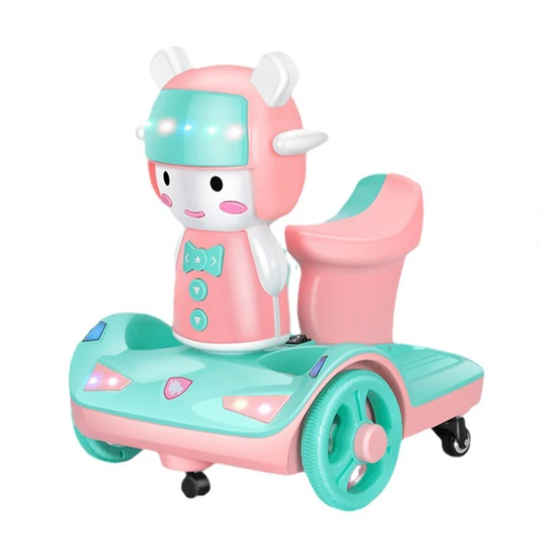 New Design Top Sell Kids Electric Smart Balance Bike Car 6V With Music Remote Control Wholesale Price