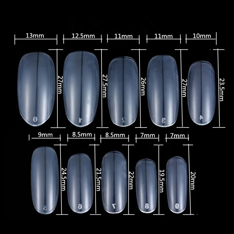 Pang Xue wholesale new nail art DIY Design Oval Full Cover Artificial False Coffin Ballet Nail Tips Finger ABS Nail Products
