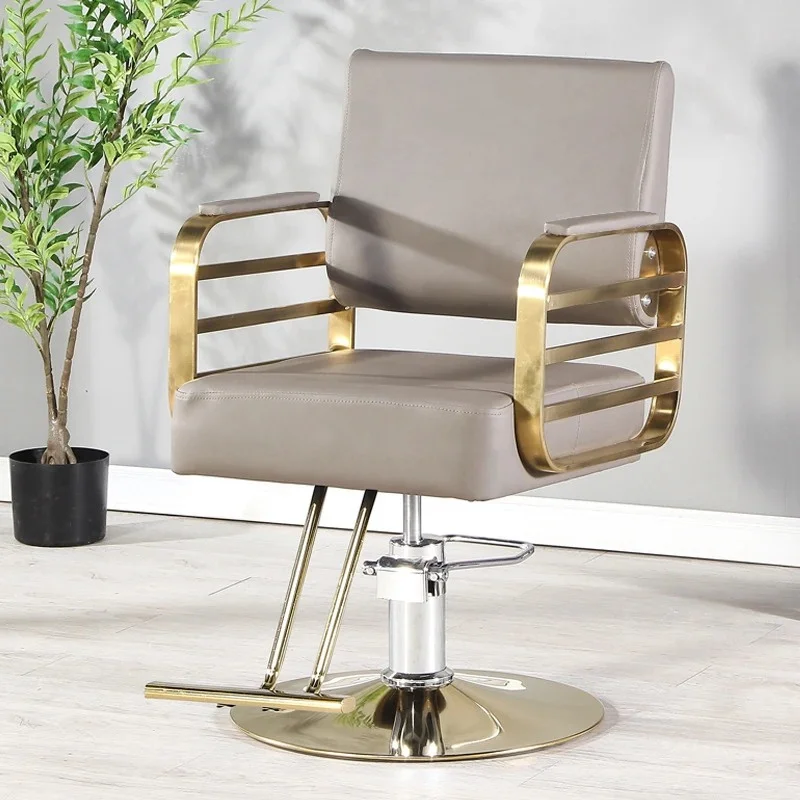 Fenghe Beauty Professional makeup chair grey barber chair for Barber Shop