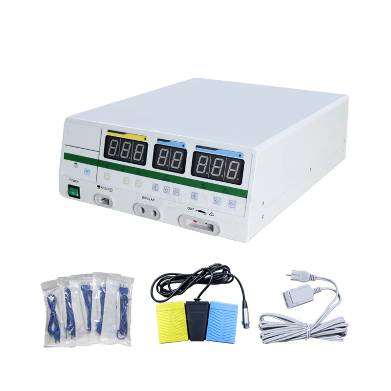 SY-I082_410 Hospital 4 Working Modes 100W Monopolar Bipolar Dermatology ENT Ophthalmology Electrosurgical Generator