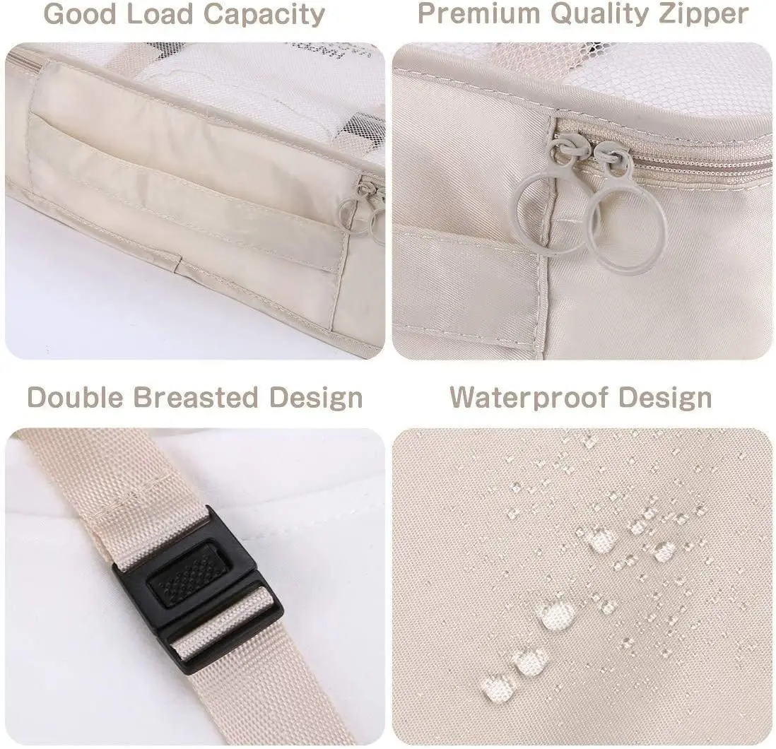 Travel Packaging Cube 8 Piece Set Travel Cube Foldable Luggage Storage Bag Lightweight Luggage Storage Bag