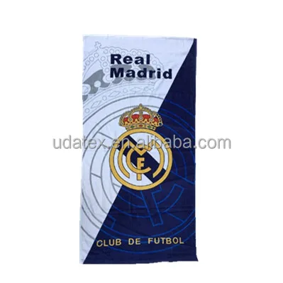 
Custom printed football club beach towel 70cm 140cm 