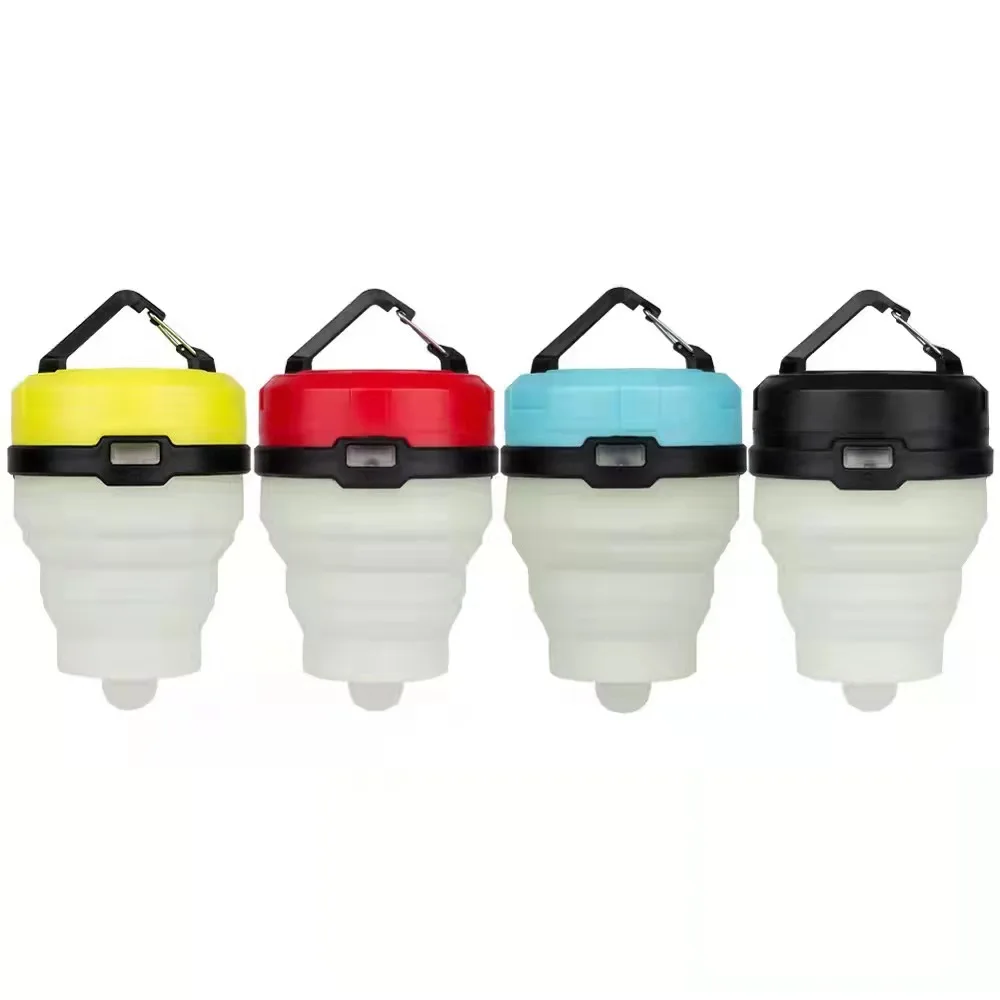 ABS Environmental friendly Foldable Indoor Sensor Light LED Rechargeable Tent Lamp for Camping