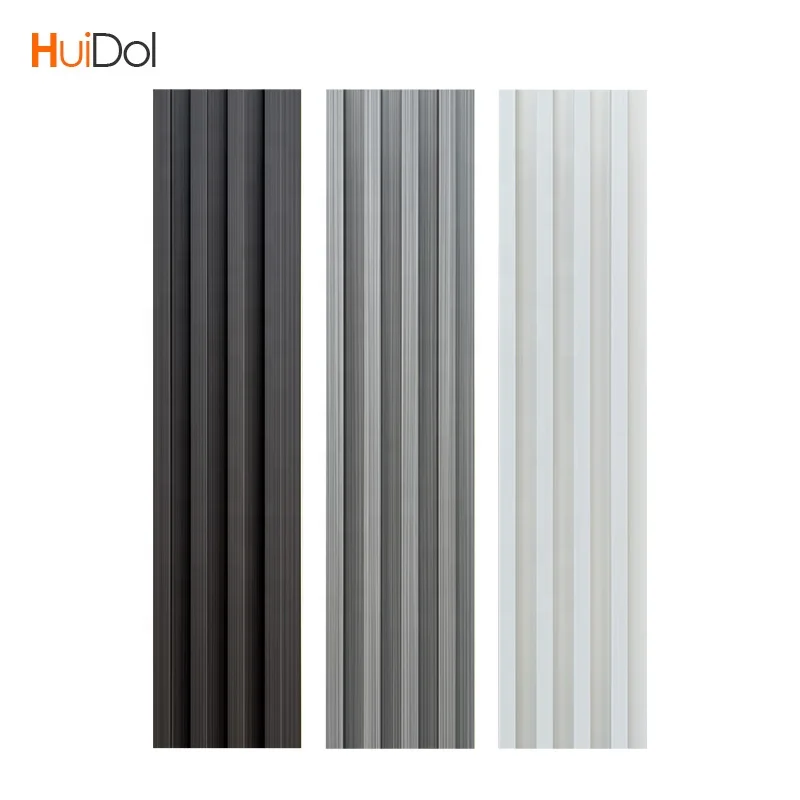High quality wood plastic composite cover plate wall panel vinyl wood decoration 3D groove PVC WPC wall panel