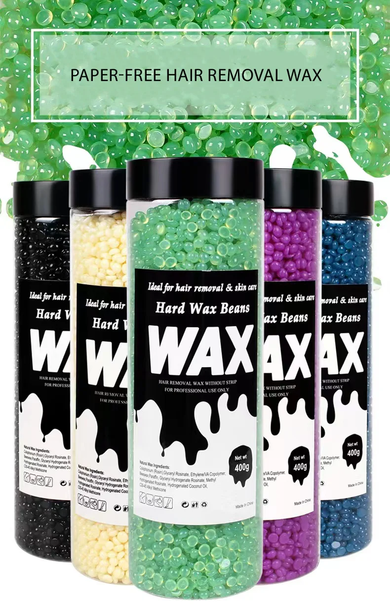 High Quality Body 400g 1pcs Summer Double Side Home Sugar Hard Wax Beans Beads Waxing Kit Warmer Hair Removal Wax