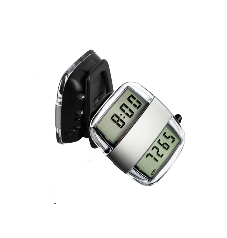 Электронный шагомер на солнечной батарее с FM-радио для занятий спортом