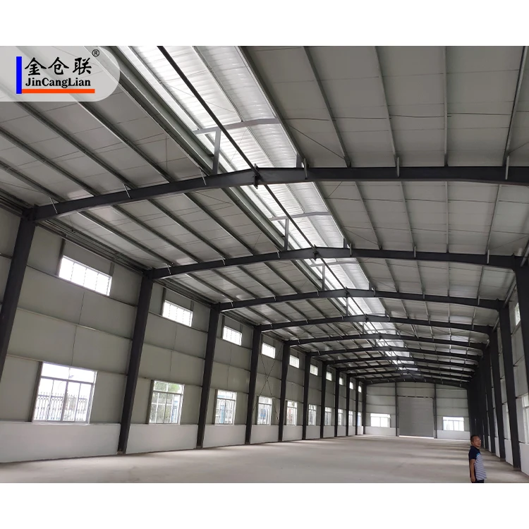 customized steel structure warehouse workshop with storage shelf design heavy duty shelving