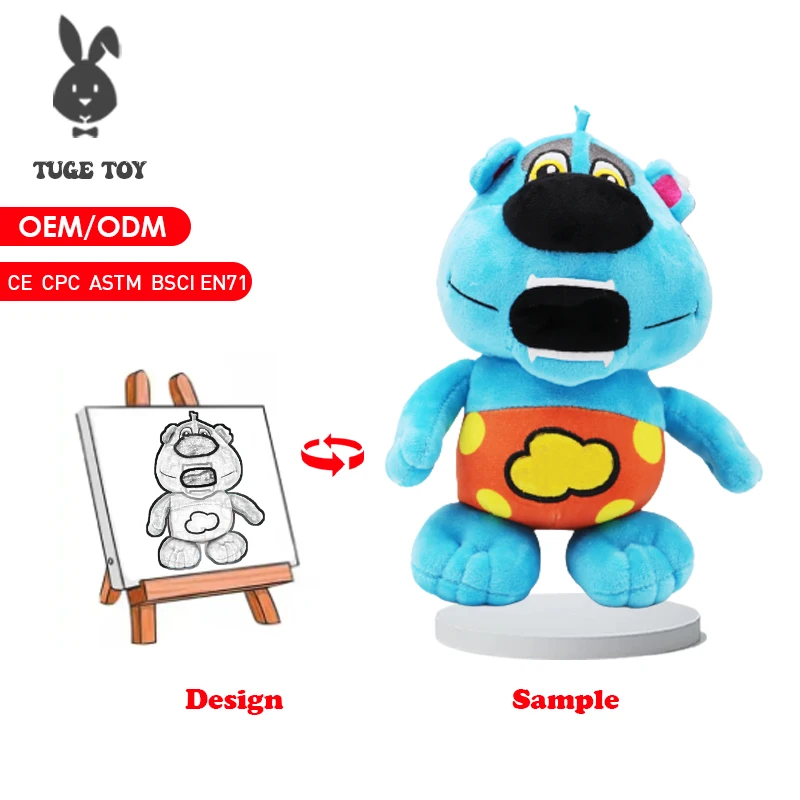 TUGE-2023 hot sales product CE  High Quality  cheap Cartoon Profession Design Plush Stuffed Animal Custom toys For promotion