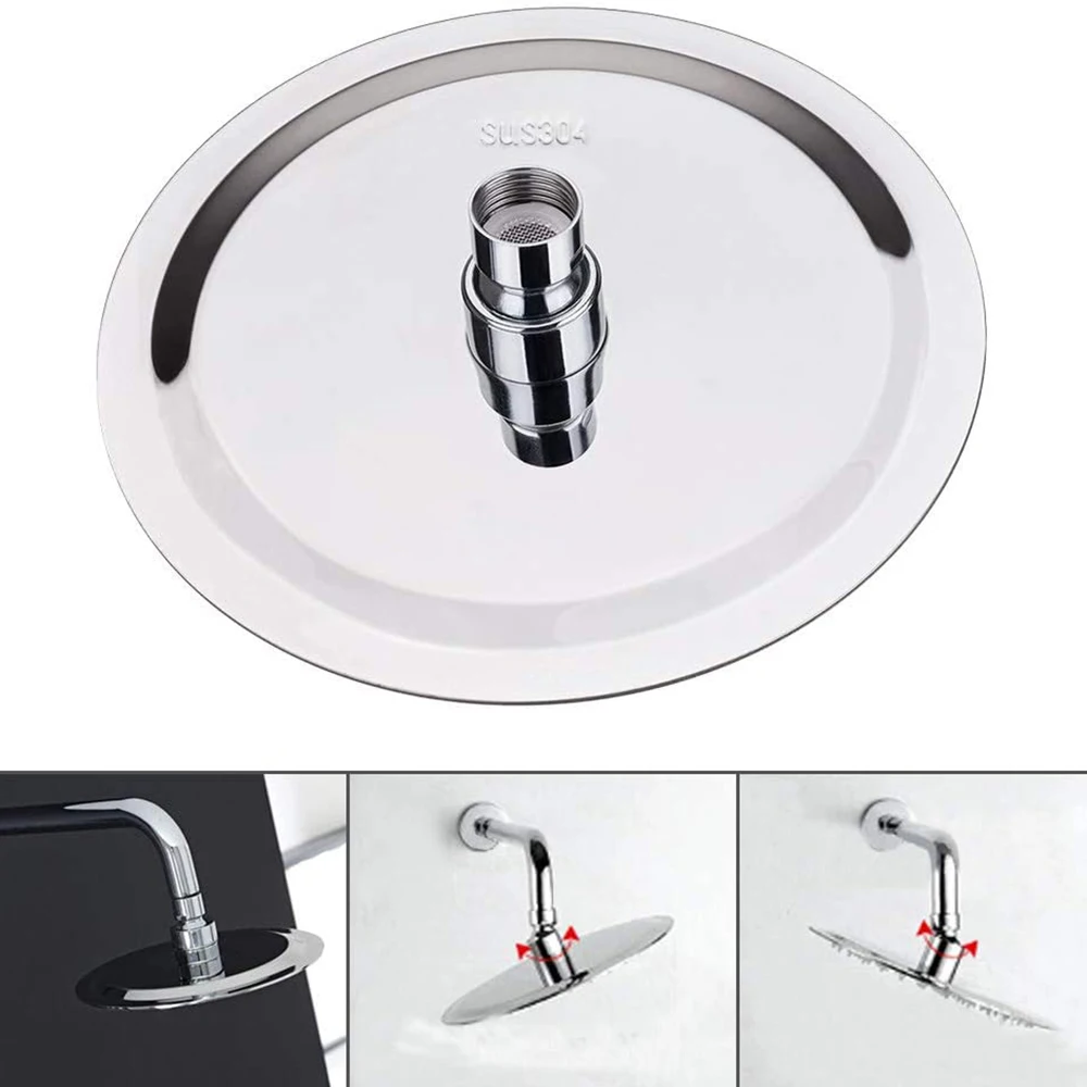 Awesome Shower Experience Ultra-thin Design High Pressure 8 Inch 304 Steel Rainfall Rain Showerhead