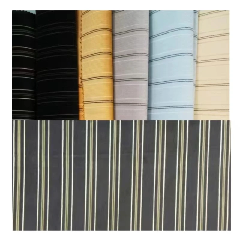 China Textile Printing Shirts Fabric Woven 100% Cotton Striped Corduroy Fabric for Shirt Women And Man