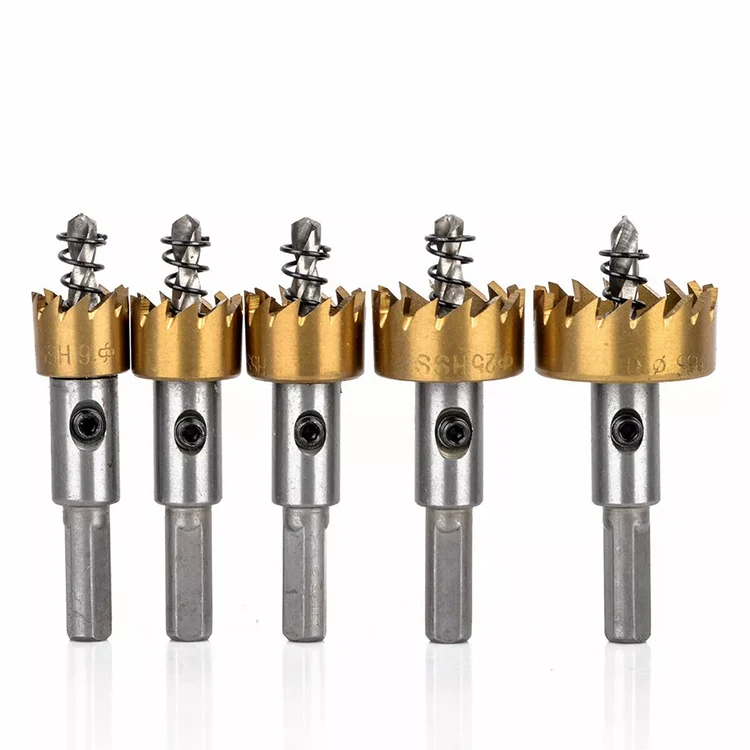 HSS/Stainless Steel Metal Drill Bit Hole Saw Set 12-100MM Iron Sheet/Aluminum Alloy Wood Drilling Hole Cut Tool