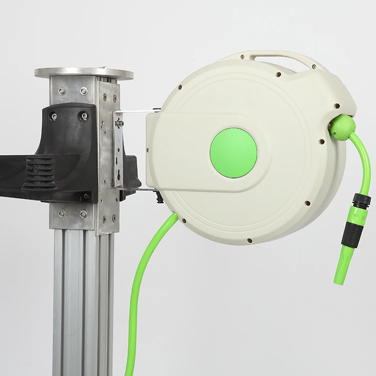 GARTENKRAFT 20M 1/2' Retractable Automatic High Quality Pvc Automatic Garden Watering Hose ReelOutdoor Hose Reel Waterring Hose