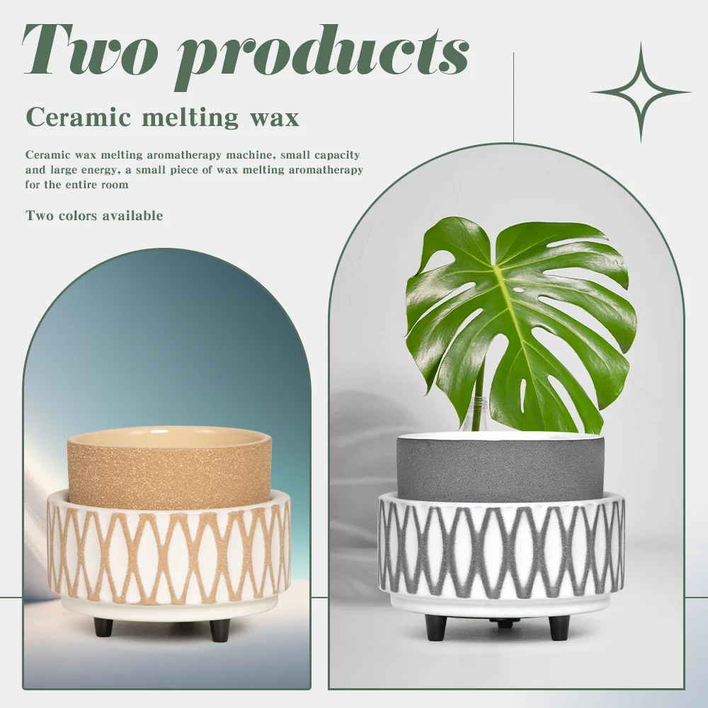 Good Quality Factory  Oil Burner Wax Melt Warmer Electric With  changing Light PTC Heating Silicone Liner