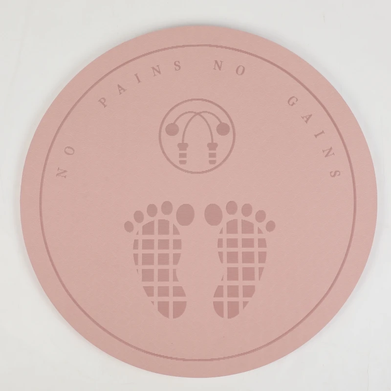 Hot Sale OEM customize high quality wholesale non-slip foldable fitness eco-friendly tpe jump rope skipping mat round