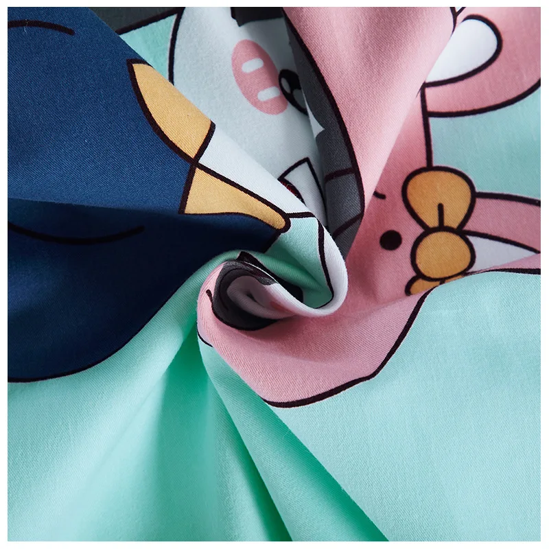 Wholesale Pattern Customization Printed Bedding Sheet Cartoon Calico Fabric for Children