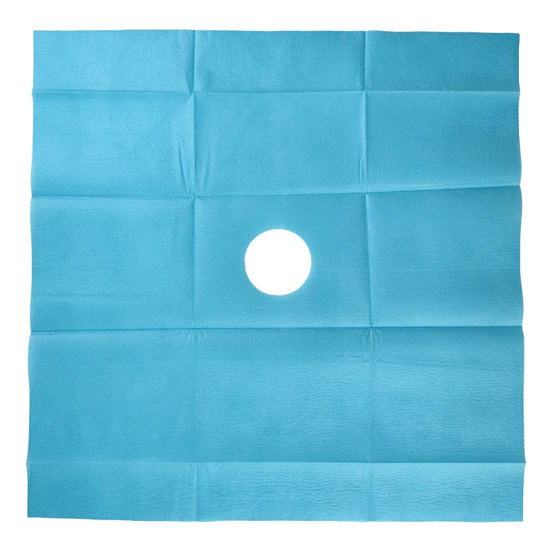 CE MDR Approval EO Sterile Surgical Pack Field Fenestrated Disposable Drape with Hole and Adhesive Fenestrated Drape