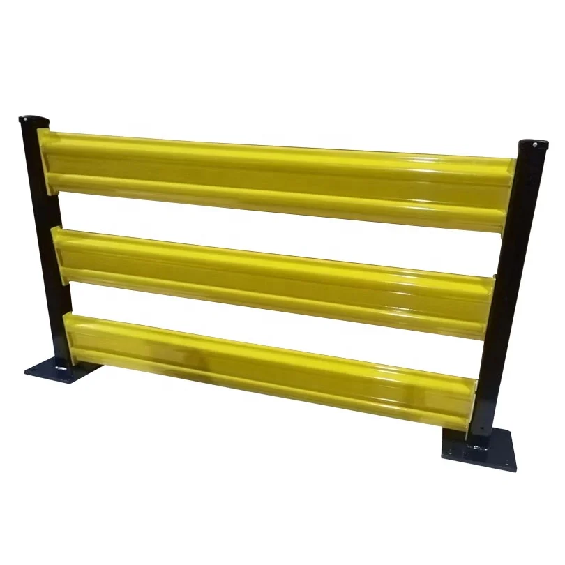 Double Wave Protective Beam Warehouse Equipment Guard Rail Metal for Industrial Traffic Safety Barrier Guardrail