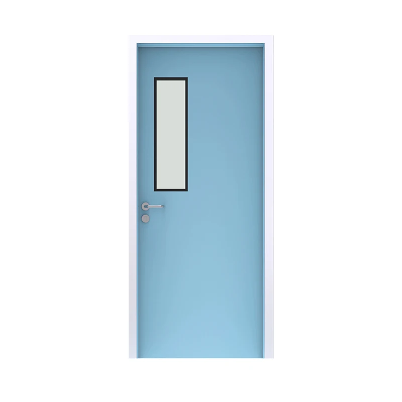 GMP standard hermetic aluminum frame color coated galvanized steel panel swing door dust proof clean room medical door