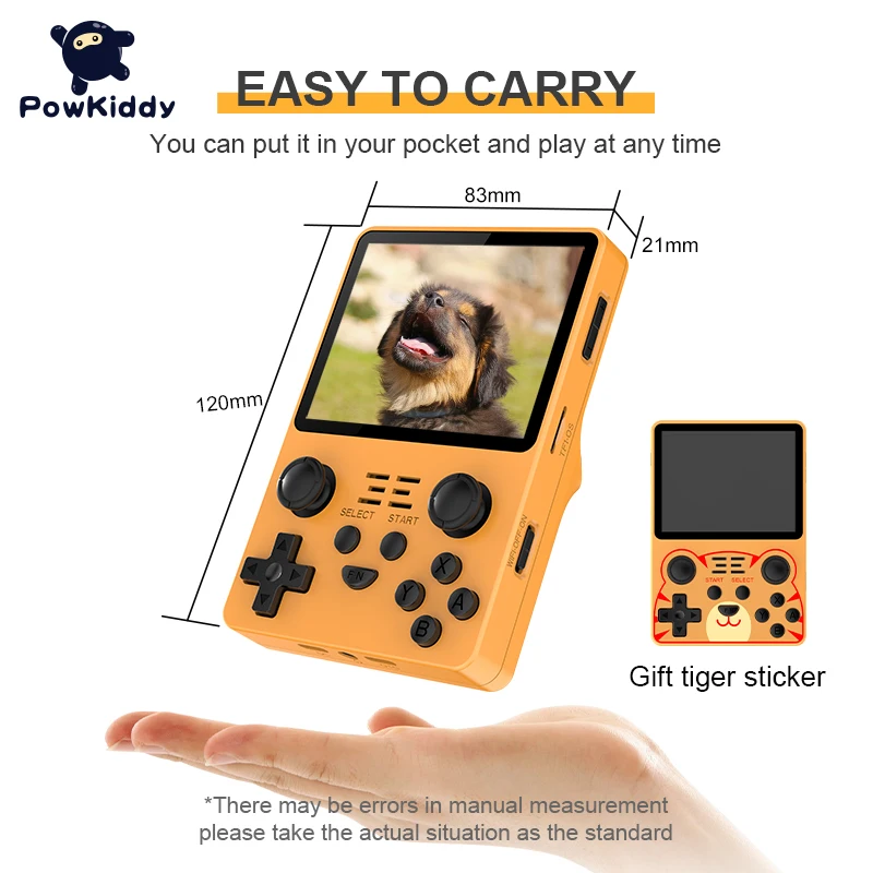 POWKIDDY Новый RGB20S портативная игровая консоль в ретро-стиле с открытым исходным кодом системы RK3326 3 5 дюймов 4:3 IPS экран детские подарки