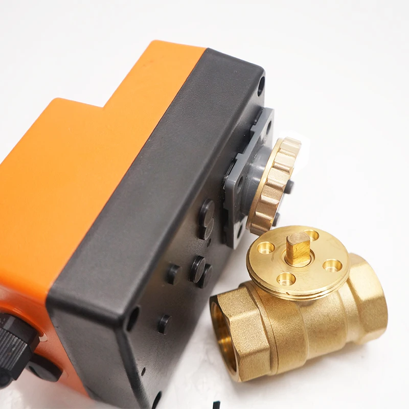 Winvall Electric Water Flow Brass Valve Manual Handle Operated Motorized Actuator Control Ball Valve 1/2' 3/4' 1'