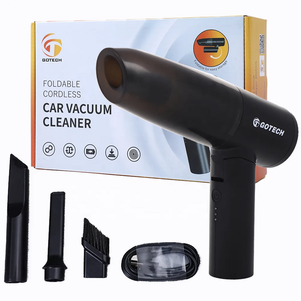 Quick Clean Vacuum Cleaner Wireless Mini Portable Rechargeable Vacuum Cleaner with 2 Filters 120W High Power Multi-Nozzles