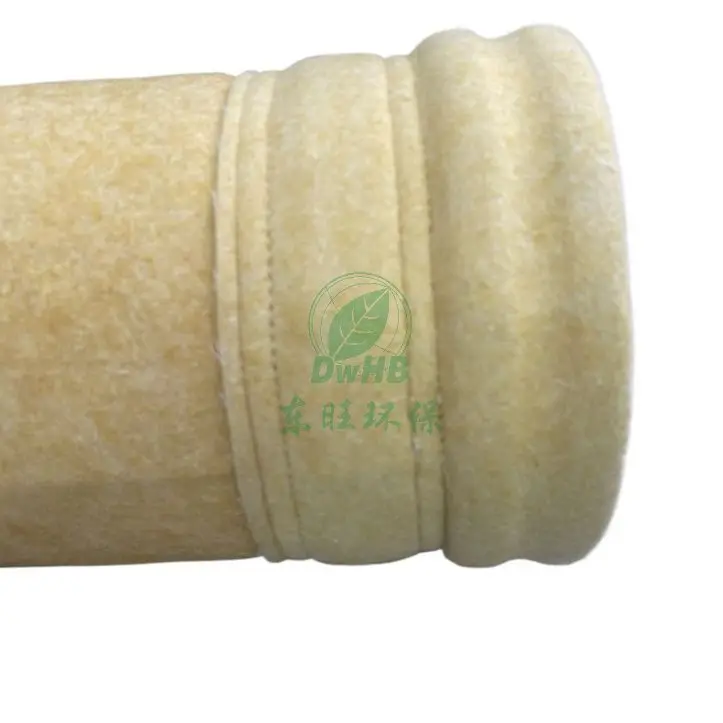 Custom made hot selling P84 compound nomex fiberglass material filter bags for cement industry power plant air filtration