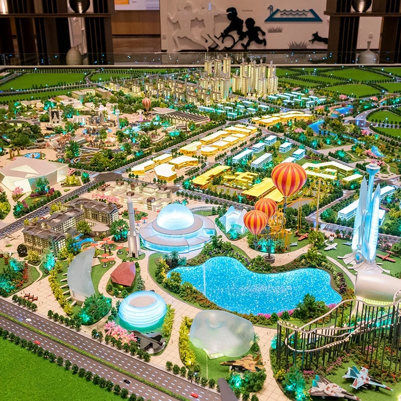 1/200 3D architectural miniature house scale model for real estate sale