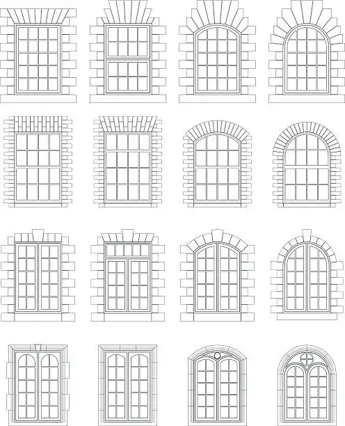 Traditional Olde English village sash window sliding double single glass hung sash window