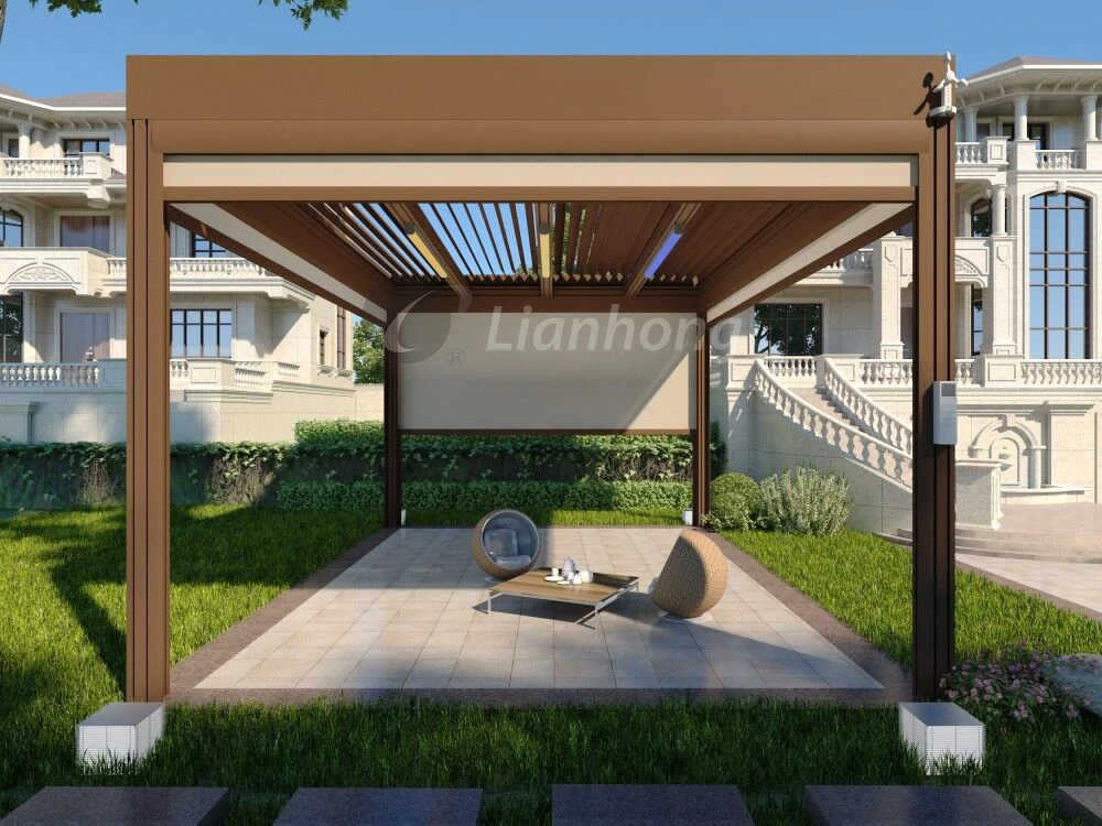 Lianhong  affordable  pergola gazebo outdoor for Sunshade and Rest