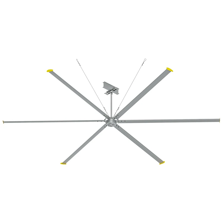 Workshop Use Big Air Volume Dehumidification 16 FT Big Size Industrial Body Cooling Ceiling Fan